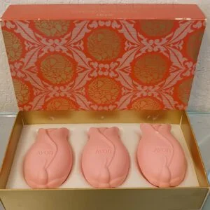 Coffret 2 Savons Avon Vintage – Forme Chaussons De Danse – Beige – Neufs – Parfait Cadeau Rétro