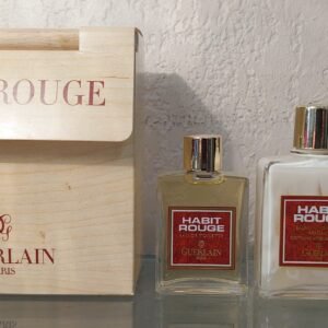 COFFRET HABIT ROUGE - EDT 15 ML + Baume Apres Rasage 28,5 ML + Shampooing 25 ML de GUERLAIN