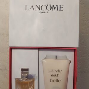COFFRET LA VIE EST BELLE - L' Eau de parfum 4 ML + Lait Nutritif 50 ML de LANCOME