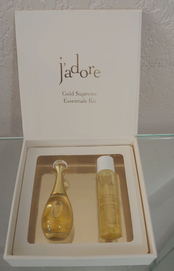 COFFRET J' ADORE - Gold Supreme Kit Essentielles - EDP Pailletée 5 ML +Huile 7,5 ML de DIOR