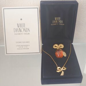 COFFRET WHITE DIAMONDS - EVENING ELEGANCE - PARFUM 3,7 ML + Collier de E. TAYLOR
