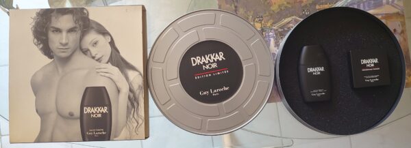 COFFRET DRAKKAR NOIR - Bobine de Film - EDT Vapo 100 ML + Savon 100 g. de GUY LAROCHE