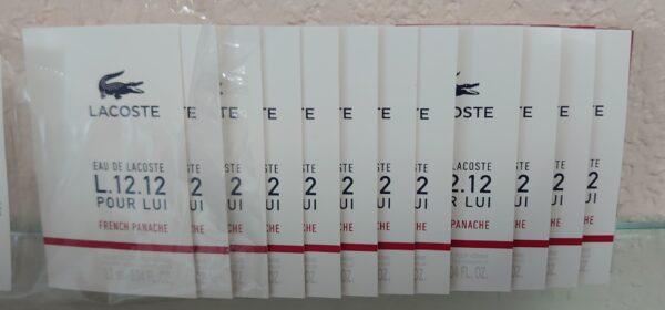 L.12.12 POUR LUI - French Panache- 12 x Echantillons EDT 1,2 ML de LACOSTE